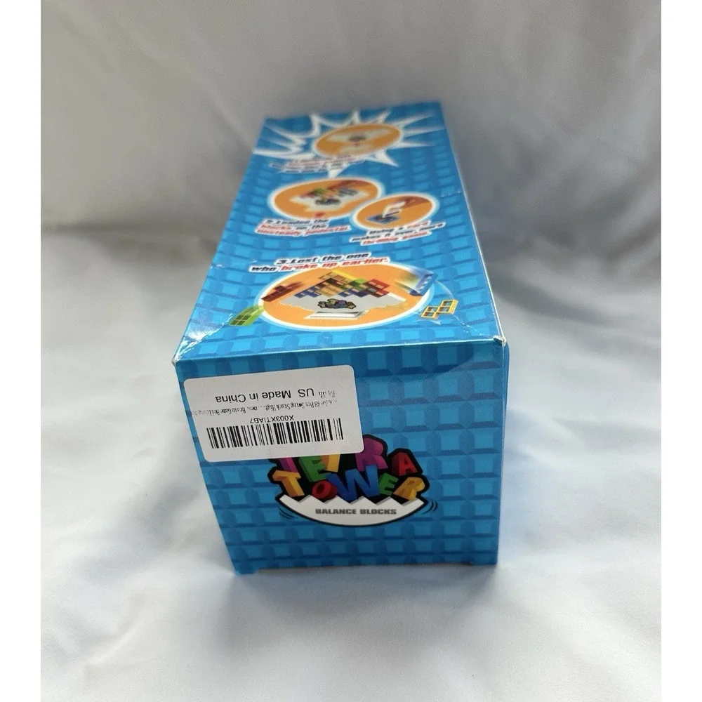 48PCS Tetra Tower Balance‎ Stacking Blocks Puzzle Kids Game Family Educational